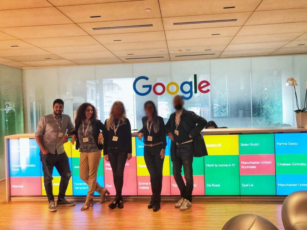 Luca Becattini presso la sede milanese di Google